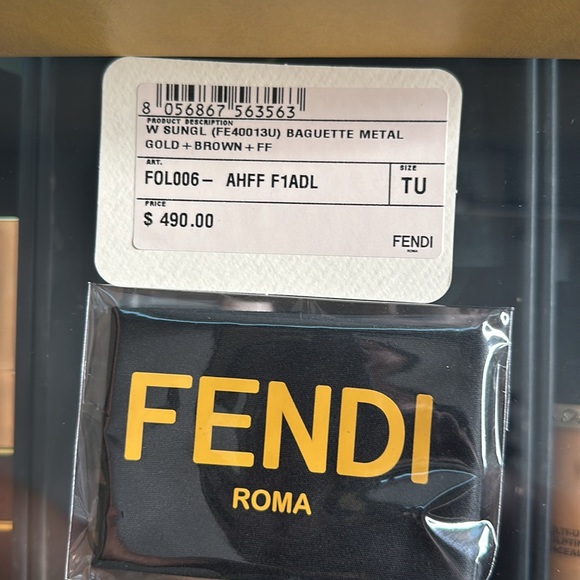 Fendi gold subglassses baguette me - Picture 7 of 7